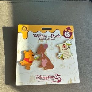 Disney Winnie the Pooh and Kanga Pin Set - August Pin WDW New Monthly